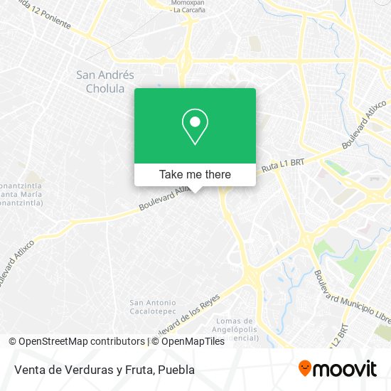 Venta de Verduras y Fruta map