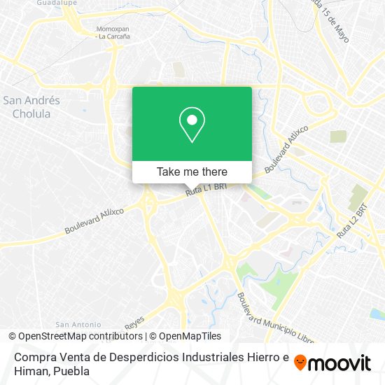 Compra Venta de Desperdicios Industriales Hierro e Himan map