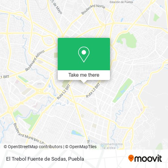 Mapa de El Trebol Fuente de Sodas