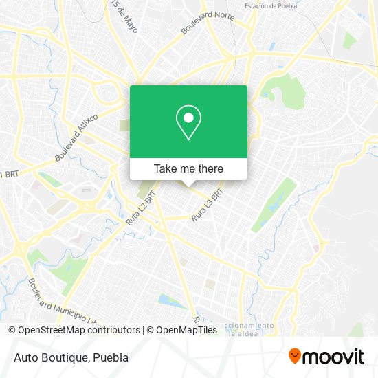 Mapa de Auto Boutique