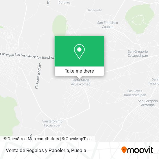 Mapa de Venta de Regalos y Papeleria