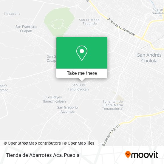 Tienda de Abarrotes Aca map
