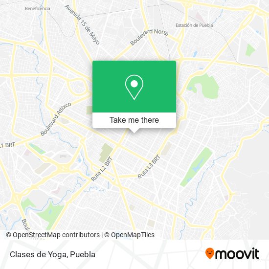 Clases de Yoga map