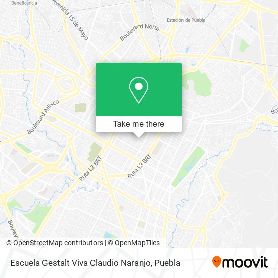 Mapa de Escuela Gestalt Viva Claudio Naranjo