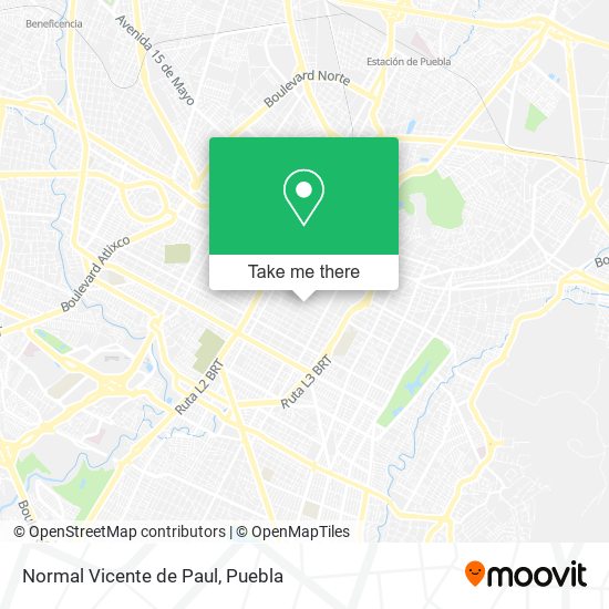 Mapa de Normal Vicente de Paul