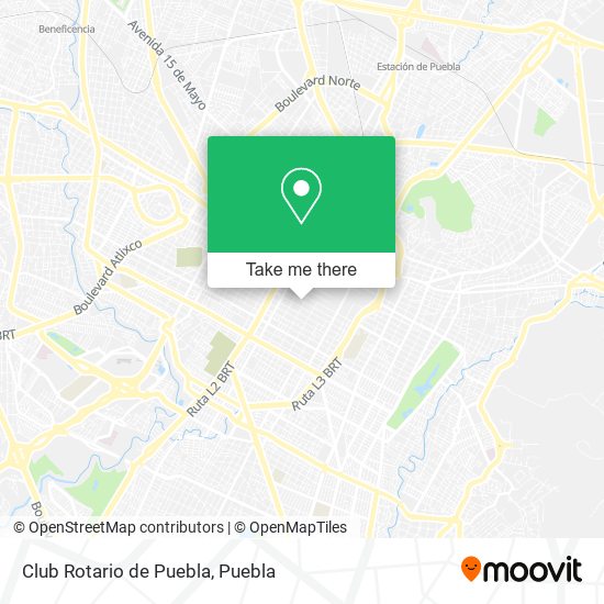 Club Rotario de Puebla map