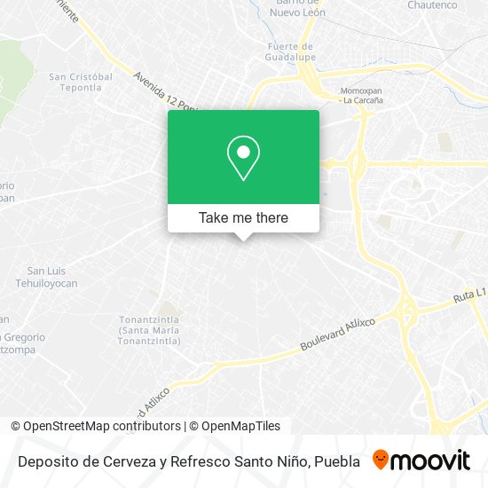 Deposito de Cerveza y Refresco Santo Niño map