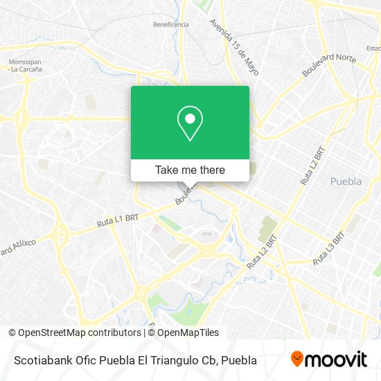 Scotiabank Ofic Puebla El Triangulo Cb map
