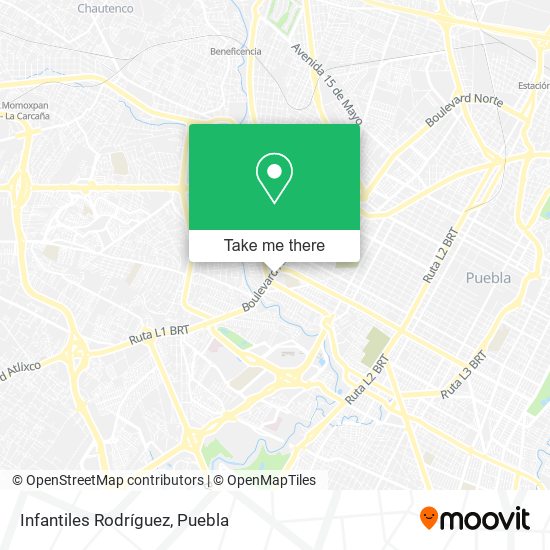 Infantiles Rodríguez map