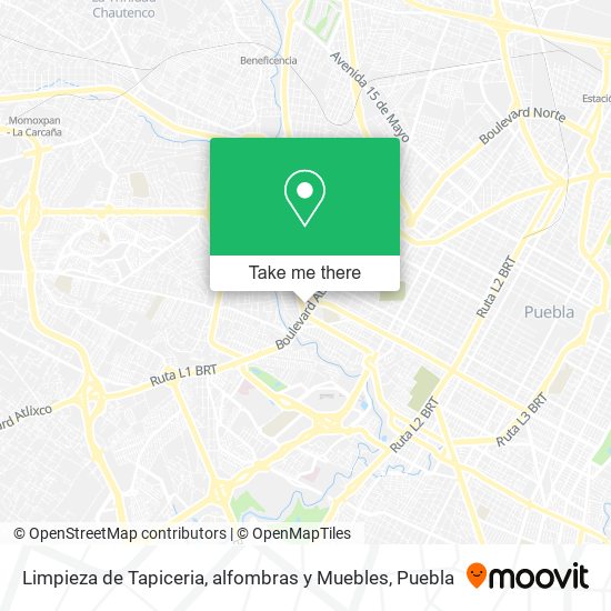 Limpieza de Tapiceria, alfombras y Muebles map