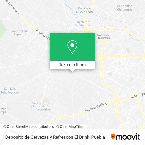 Deposito de Cervezas y Refrescos El Drink map