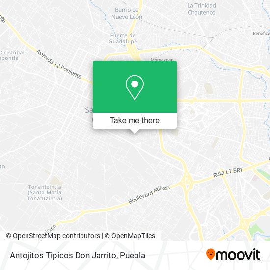 Antojitos Tipicos Don Jarrito map