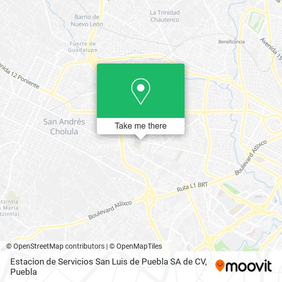 Estacion de Servicios San Luis de Puebla SA de CV map