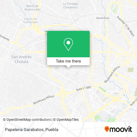 Papeleria Garabatos map