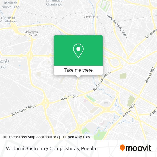 Valdanni Sastrería y Composturas map