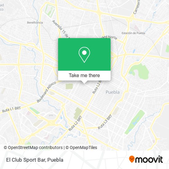 El Club Sport Bar map