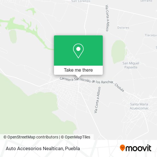 Mapa de Auto Accesorios Nealtican