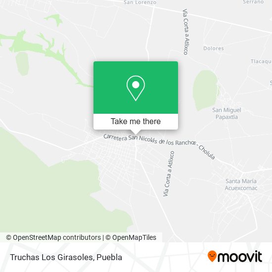 Mapa de Truchas Los Girasoles