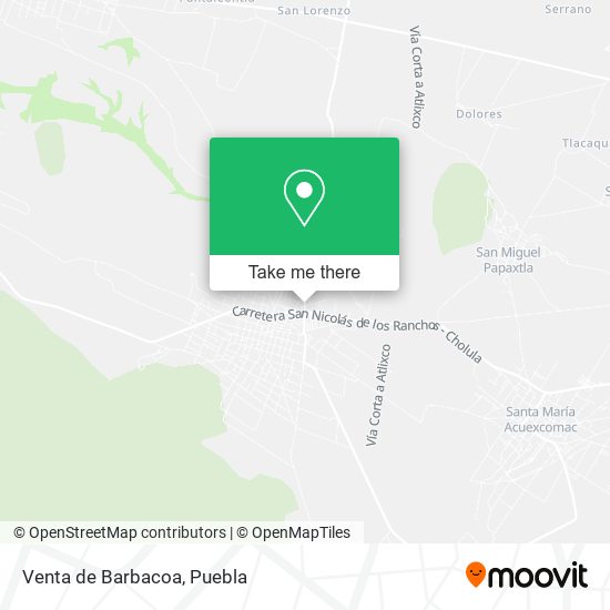 Venta de Barbacoa map