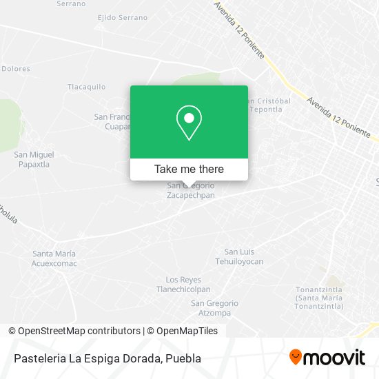 Pasteleria La Espiga Dorada map
