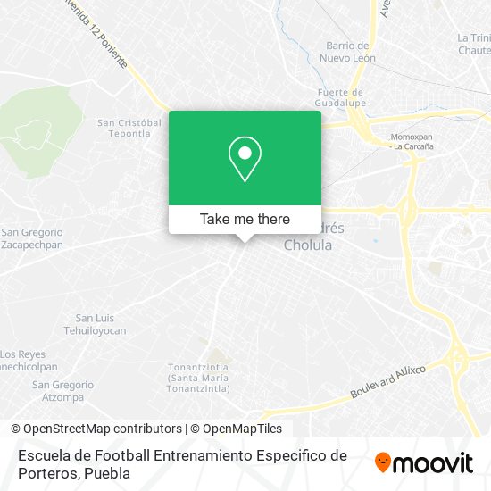 Escuela de Football Entrenamiento Especifico de Porteros map
