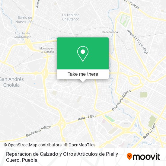 Reparacion de Calzado y Otros Articulos de Piel y Cuero map