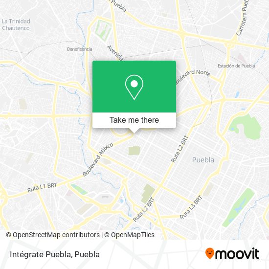 Mapa de Intégrate Puebla