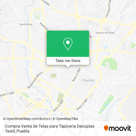 Mapa de Compra Venta de Telas para Tapiceria Decoplas Textil