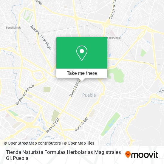 Mapa de Tienda Naturista Formulas Herbolarias Magistrales Gl