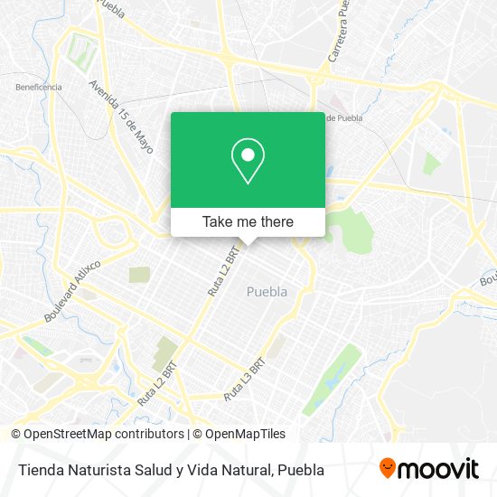 Tienda Naturista Salud y Vida Natural map