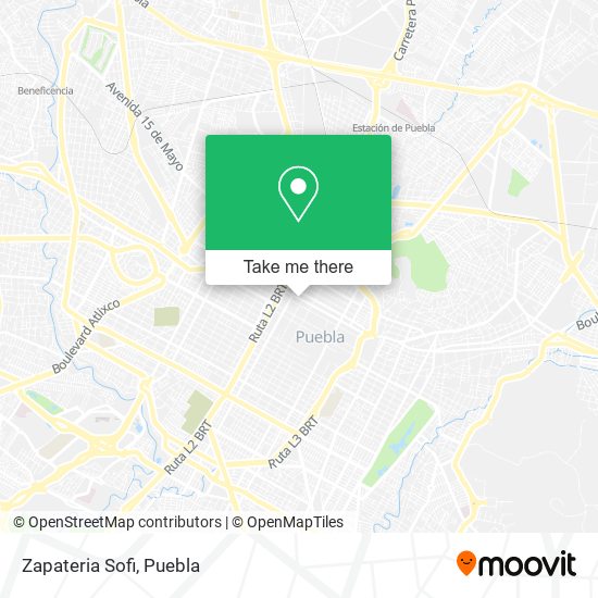 Zapateria Sofi map