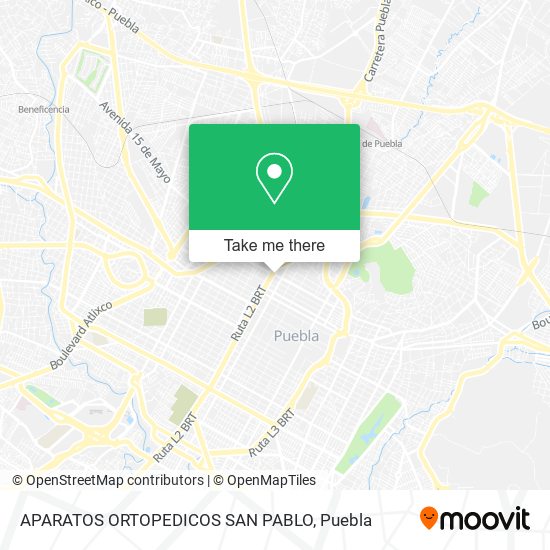 APARATOS ORTOPEDICOS SAN PABLO map