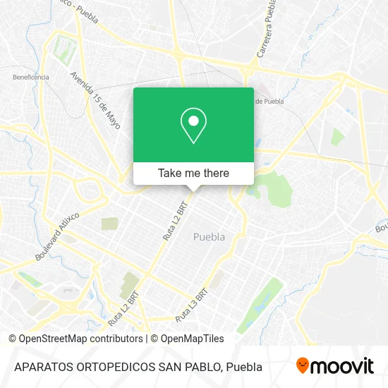 APARATOS ORTOPEDICOS SAN PABLO map