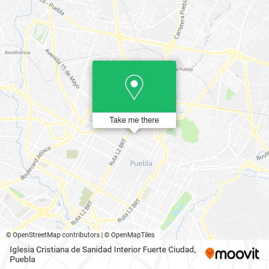 Mapa de Iglesia Cristiana de Sanidad Interior Fuerte Ciudad