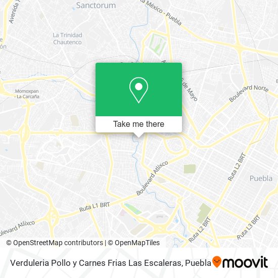 Mapa de Verduleria Pollo y Carnes Frias Las Escaleras