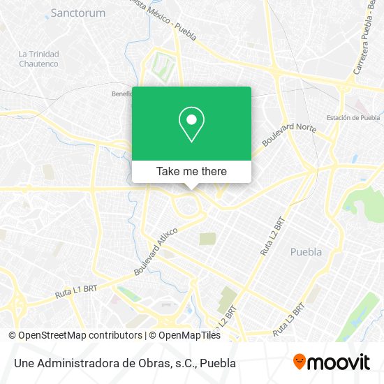 Une Administradora de Obras, s.C. map