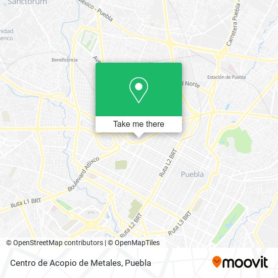 Mapa de Centro de Acopio de Metales