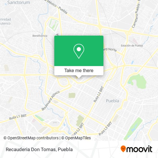 Recauderia Don Tomas map