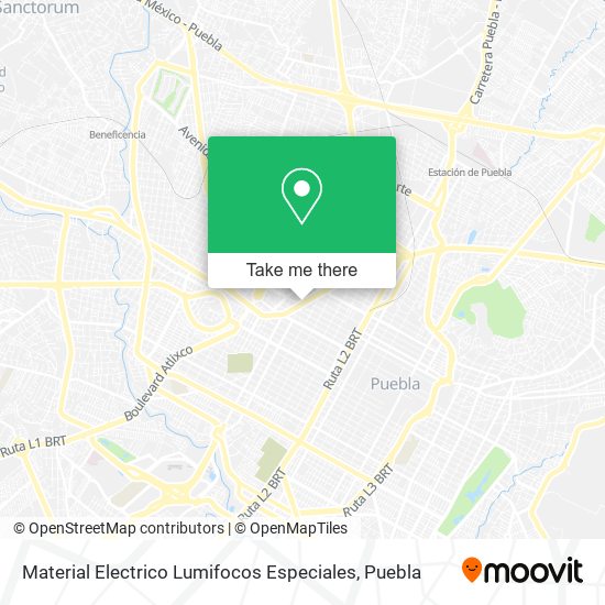 Material Electrico Lumifocos Especiales map