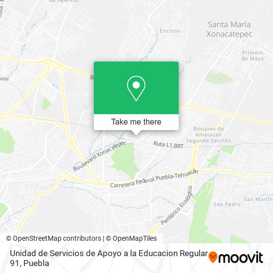 Unidad de Servicios de Apoyo a la Educacion Regular 91 map