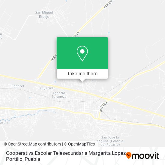Cooperativa Escolar Telesecundaria Margarita Lopez Portillo map