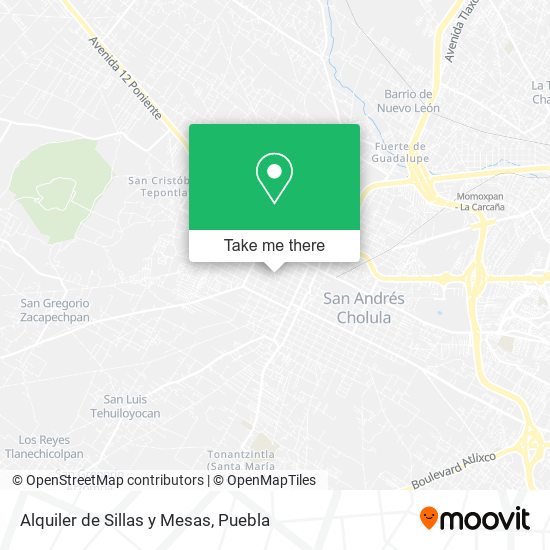 Alquiler de Sillas y Mesas map