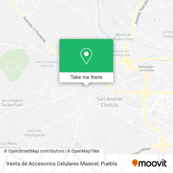 Venta de Accesorios Celulares Maxicel map