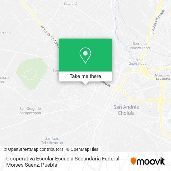 Cooperativa Escolar Escuela Secundaria Federal Moises Saenz map