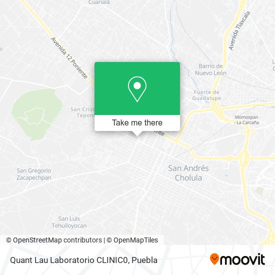 Mapa de Quant Lau Laboratorio CLINIC0