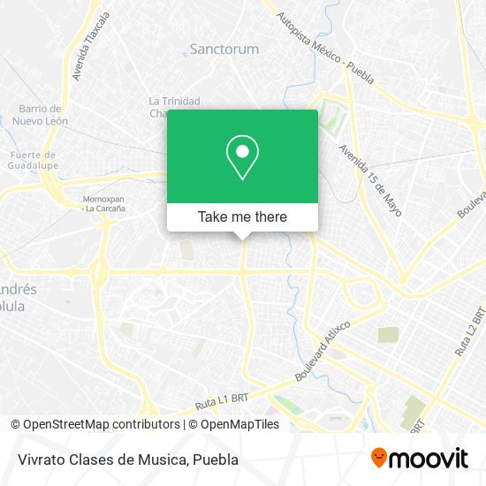 Mapa de Vivrato Clases de Musica