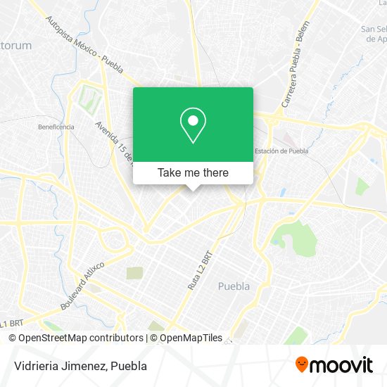 Mapa de Vidrieria Jimenez