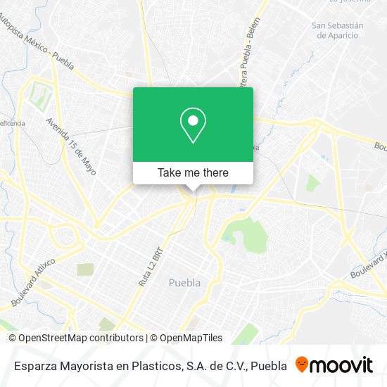 Esparza Mayorista en Plasticos, S.A. de C.V. map