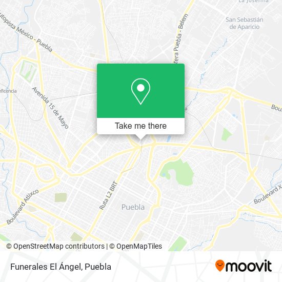 Funerales El Ángel map