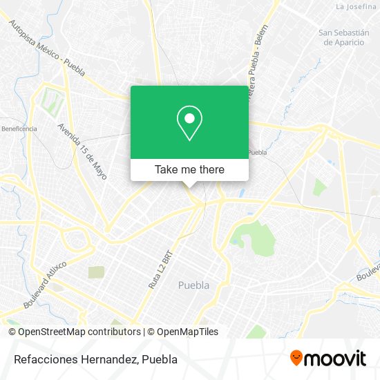 Mapa de Refacciones Hernandez